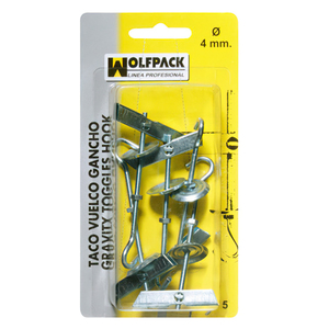 บล็อกหมุนแบบตะขอ M4 (5 ชิ้น) - Product Image 1