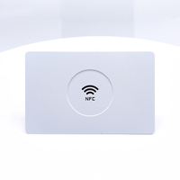 Carte de visite en métal vierge NFC en acier inoxydable avec étiquette NFC