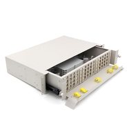 Télécommunication FTTH Mini type Fibre optique 19'' pouces Rack mural intérieur/extérieur 2U 48/72/96 ports LC MPO ODF