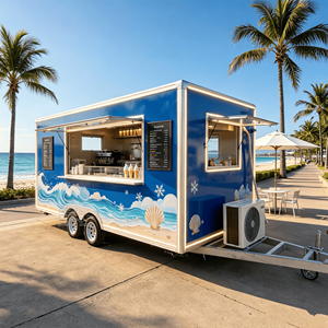 Mobile Coffee <b>Trailer</b> Cart Coffee Truck Coffee Van Mobile Coffee Shop Commercial Business Mobile Kitchen Food <b>Trailer</b> - Product Image 5