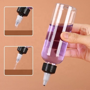 Empty <b>Squeeze</b> Dispensing 30ml 60ml 100ml Tattoo Ink Pigment Sauce Ketchup clear PET Plastic <b>Bottle</b> Twist Cap - Product Image 5
