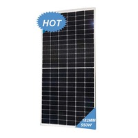 Panneaux solaires personnalisés, haute efficacité, 550/600w, fabrication de module photovoltaïque à demi-cellules