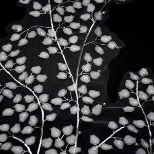 LUOXIN elegante <span class=keywords><strong>flor</strong></span> 3D bordado hojas encaje hecho a mano exquisitos velos <span class=keywords><strong>de</strong></span> novia - Product Image 4