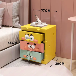 SpongeBob SquarePants Creative Cartoon Bedside <strong>Table</strong> Home Bedroom <strong>Storage</strong> Cabinet Living Room Sofa <strong>Corner</strong> <strong>Table</strong> - Product Image 2
