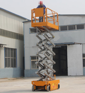 Xe nâng người tự hành dạng kéo cắt, nâng cao 10m, tải trọng 320kg, sử dụng pin, dành cho các công việc trên cao - Product Image 6