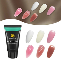 AiBevoow 30g Extensión de uñas Gel polivinílico 6 colores Venta al por mayor Suministro de belleza Etiqueta privada Muy buen color Embalaje de botella de gel Acrílico