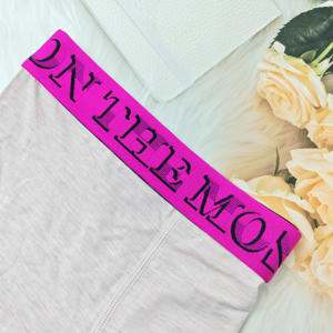 HH4K Custom Logo Nylon <b>Webbing</b> Jacquard Straps Sustainable 32cm Letter Multi-Color Knitted Elastic Plain Tape Underwear - Product Image 3