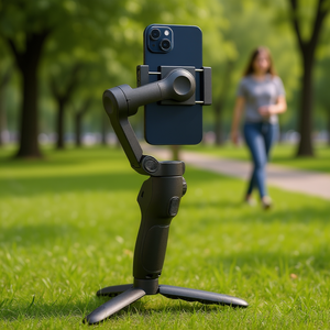 Stabilisateur de cardan pliable pour smartphone D0100X3I3IP pour téléphones Android et iOS - Product Image 2