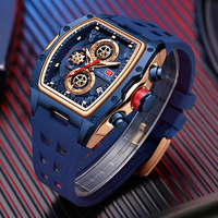 Jam Tangan Pria MINI FOCUS 0473G Sport Mewah Multifungsi Dial Fashion Tali Silikon Quartz untuk Pria