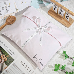 Custom Velvet Travel Makeup Bag With Ribbon <strong>Tie</strong> Double-Sided Satin Lining Suede Velvet <strong>Envelope</strong> Flap Gift Jewelry Dust Pouch - Product Image 4