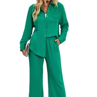 Pantalon de pyjama élastique auto-cravate taille bords passepoilés partie d'un nouvel ensemble de vêtements de nuit satin Viscose vêtements de nuit pour femmes