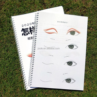 Sourcils de base beauté maquillage des yeux artiste cahier d'exercices manuel de formation livre de pratique en dessin personnalisé