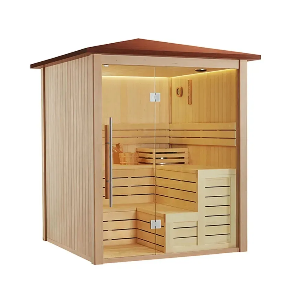 Fins 2X2M Met De Top Voor 4 Personen Infrarood Seks Japanse Outdoor Sauna Kamer 6 Persoon Foshan