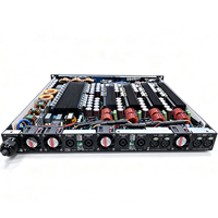 Amplificateur de puissance numérique professionnel 1U Classe-D 4x2500W (DSP), idéal pour les fêtes et les scènes extérieures ; prend en charge l'OEM/ODM.