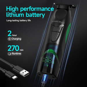 SiMAiSHEN Y9 Tagliacapelli Elettrico Senza Fili per Uomo, Ricaricabile USB, Set per Taglio Capelli e <span class=keywords><strong>Peli</strong></span> del Corpo, 2000 mAh, Acciaio Inossidabile - Product Image 3