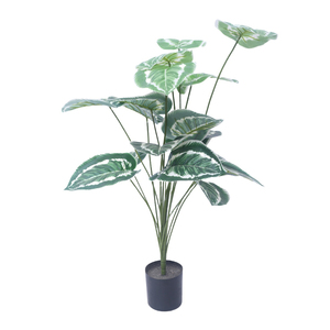 Vendita in fabbrica di plastica <span class=keywords><strong>verde</strong></span> foglie decorazione eleganti piante artificiali 90CM artiglio artiglio albero di legno - Product Image 4