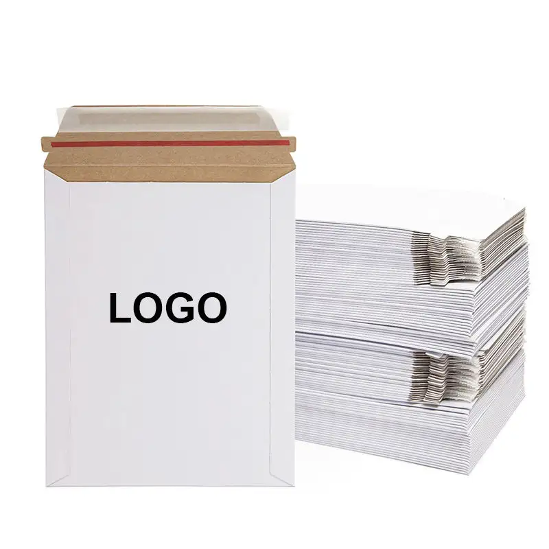 Busta rigida personalizzata busta per documenti in carta busta rigida per imballaggio in carta di cartone per spedizione busta in cartone