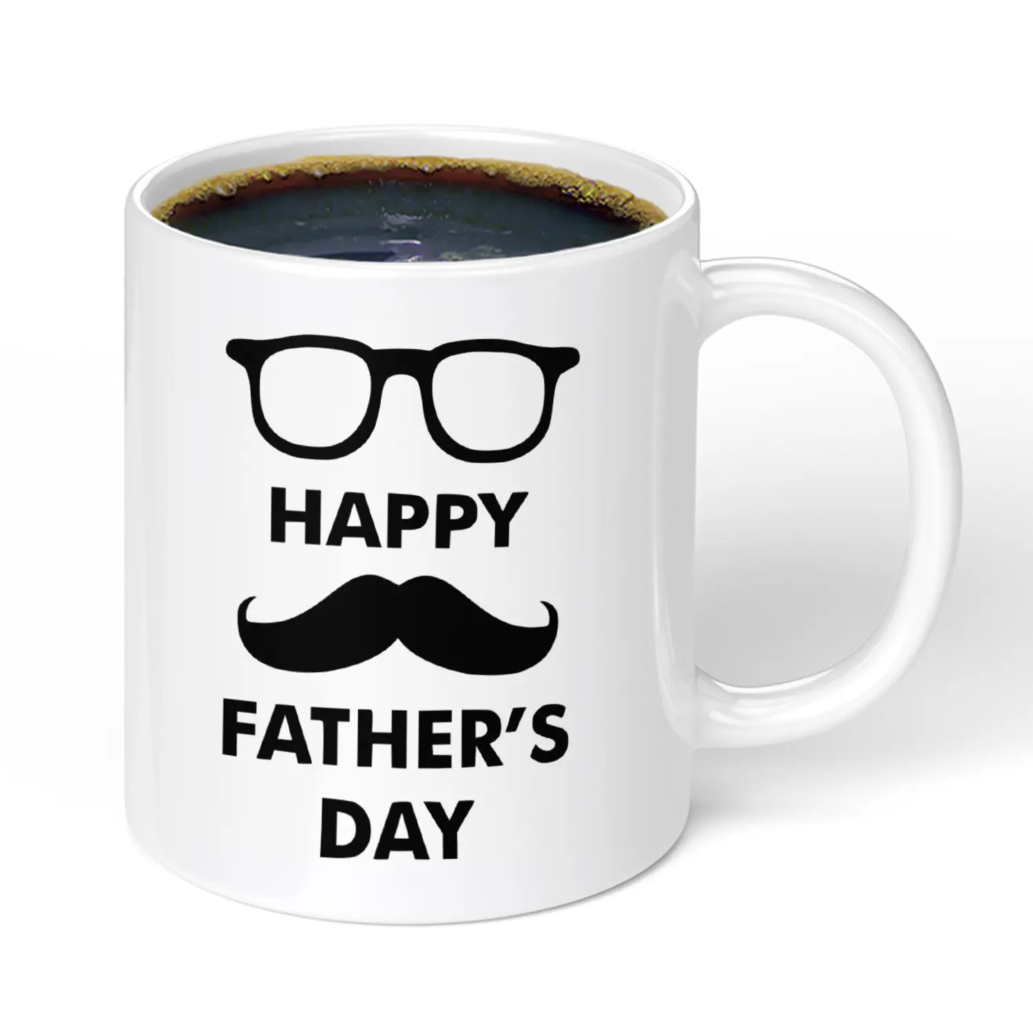 11oz Custom Logo Ceramic Cup Coffee Mug Dad Gift Mug for Father Day Cups For Fathers Porcelain Sublimation Printing Gift Box Set