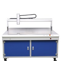 Robot de distribution automatique de colle thermofusible électrique à trois axes avec pompe et engrenage, emballage en caisse en bois