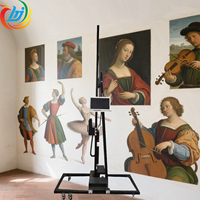 Nueva máquina de impresión de murales de pared de peso ligero tinta UV 3D 5D diseño de habitación de oficina impresora de inyección de tinta de pared Vertical