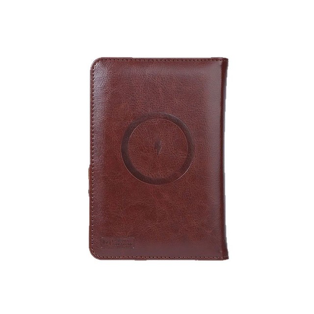 Leather Passbook Wallet GPS Tracker with GPS Navigation & Anti-Loss Function Card Bag Locator for IOS Devices