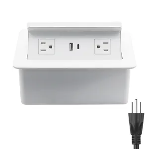 공장 도매 미국 전화 빠른 무선 충전기 10w 소켓 USB 포트 12V 소켓 소파 숨겨진 안전 콘센트