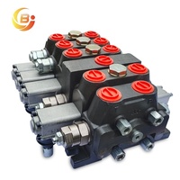 Vanne hydraulique sectionnelle DCV140 140L-Min à 3 bobines, commande électrique pneumatique avec levier manuel pour grue mobile