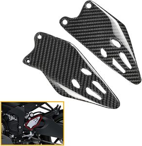 Lavitin đánh bóng carbon đen 3K sợi carbon xe máy gác chân tấm bảo vệ chân ZX-6R zx6r - Product Image 1