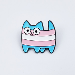 Insignia de Pin esmaltado del <span class=keywords><strong>orgullo</strong></span> colorido al por mayor para gatos arcoíris mujer moda Metal Aleación de Zinc Año Nuevo Chino - Product Image 5