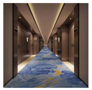 5 Star Hotel Wall to Wall Corredor Tapete Alta qualidade Axminster quarto impresso tapete Luxury Hotel Lobby Carpet