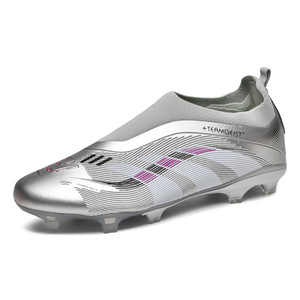 Chaussures de football pour hommes, rose, tige synthétique, semelle extérieure en caoutchouc, semelle intermédiaire en EVA, doublure en simili cuir, coupe basse, Tenshi AG - Product Image 2