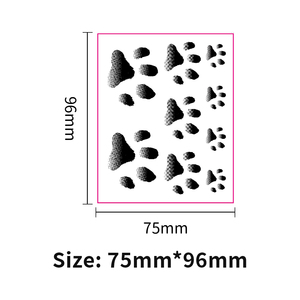 Adesivi per Tatuaggi Temporanei a Forma di Zampa di Gatto Nera Sensibili al Calore, Cambio Colore Rosa, Adesivi per Tatuaggi Artistici per il Corpo - Product Image 4