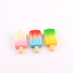 Abalorios de resina plástica coloridos con forma de paleta de helado para accesorios de joyería DIY, pinzas para el pelo, fundas de teléfono, regalo unisex, Primavera 2025 - Product Image 1