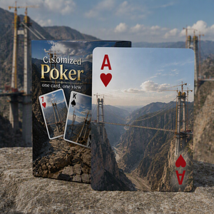 Journée Mondiale du Tourisme : Jeu de Cartes de Poker Personnalisées en Papier/Plastique de Haute Qualité pour l'Éducation et la Connaissance - Product Image 4