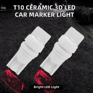Luz LED 3D de Cerámica T10 W5W para Matrícula de Coche, Roja, Nueva, 12V, Bombilla de Repuesto para Panel de Instrumentos - Product Image 2
