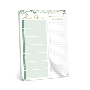 Bloc de planification de repas personnalisé avec liste de <span class=keywords><strong>courses</strong></span> à arracher pour réduire les déchets <span class=keywords><strong>alimentaires</strong></span> planificateur de repas magnétique et liste d'épicerie pour réfrigérateur - Product Image 1