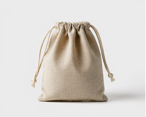 Pochette en lin de haute qualité pour bijoux MHC avec cordon de serrage, doublure en velours, pour emballage cadeau de Noël, lavable, impression de logo personnalisée - Product Image 3