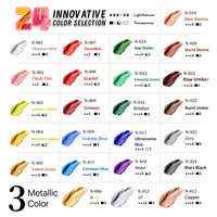 2oz/60ml Vente en gros de couleurs de peinture acrylique Artiste Enfants Non-Toxic Professional Craft Paint Acrylic Paint Set