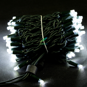 Outdoor 10 metri 100 <span class=keywords><strong>String</strong></span> filo di gomma bianco e nero Led Fairy <span class=keywords><strong>String</strong></span> Light per la festa di natale giardino decorativo impermeabile - Product Image 3