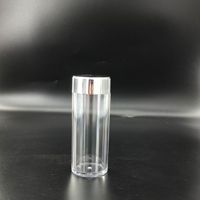 Strength Factory Flacon cosmétique en PS avec bouchon à vis à corps droit électrolytique, 30, 60 et 90 grains, pour échantillonnage
