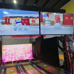 Mesin Permainan Interaktif Anak-anak, Dioperasikan Dalam Ruangan Olahraga Arcade Mini Mesin Bowling
