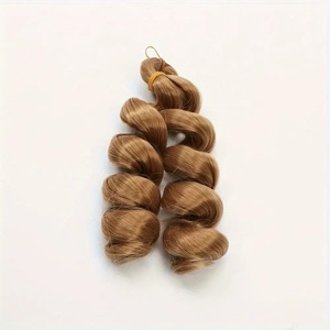 Cheveux tressés africains à boucles lâches de style français, en soie domestique, double trame, tressés à la machine - Product Image 5