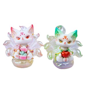 Yu Mo Craft - Figurine de collection Renard à neuf queues - Boîte mystère - Cadeau - Ornement de bureau - Jouet unisexe pour 8-13 ans - Product Image 5