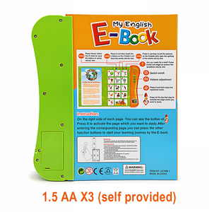 Libro Electrónico Inteligente en Inglés con Tapa Dura, Libro Sonoro Impreso, Libro de Lectura para la Educación Temprana de los Niños con Reproductor de Audiolibros para Niños - Product Image 3