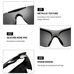 <span class=keywords><strong>Lunettes</strong></span> de soleil de sport pour hommes et femmes <span class=keywords><strong>Lunettes</strong></span> de soleil de plein air Miroir Lentilles fixées <span class=keywords><strong>Lunettes</strong></span> de vélo de route Cyclisme Équitation Protection <span class=keywords><strong>Lunettes</strong></span> de soleil de vélo - Product Image 3