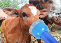 Pompe respiratoire durable pour veau, réanimateur de veau, aspirateur de mucus, respirateur pour dystocie avec silicone souple pour les premiers secours des veaux nouveau-nés