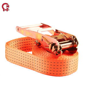 HLM Stock de fábrica Impresión de logotipo personalizado 2 pulgadas 5 toneladas Correa de amarre de trinquete Cinturón de amarre de poliéster de <span class=keywords><strong>carga</strong></span> Eslingas Premium - Product Image 5