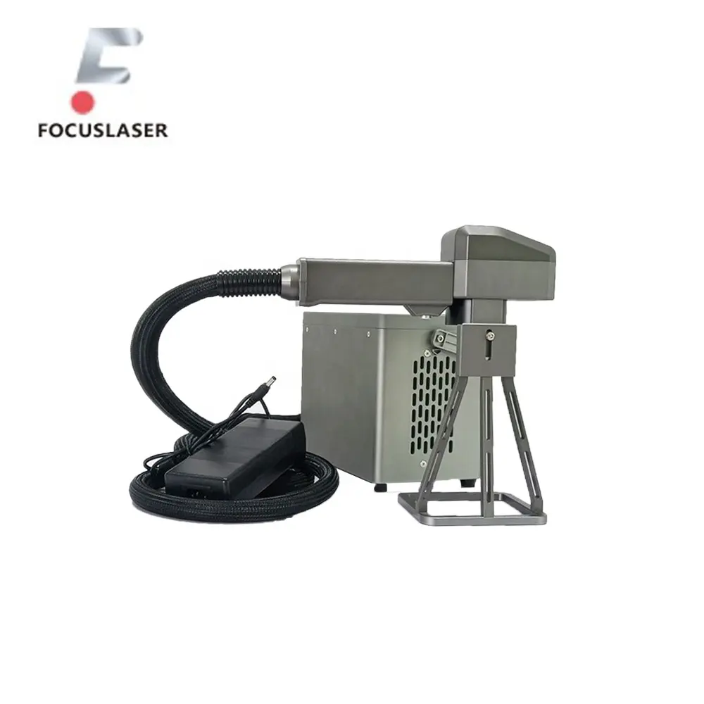 Focuslaser 20 W Mini-Desktop-Bandfaserlaser-Markierungsmaschine Pulsbetrieb MAX Laserquelle Heimgebrauch unterstützt AI DXF DST PLT BMP