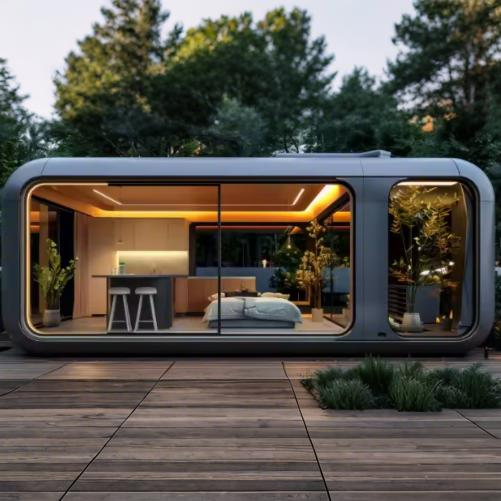 Space Capsule Luxury Prefab Container House Light Mobile Glamping Resort Hotel Portable Mobile Space Capsule Luxury House - Image 5