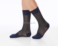 Chaussettes d'été fines jetables anti-bactériennes en Spandex/Nylon avec logo sur le dessous, chaussettes habillées professionnelles, promotion en gros